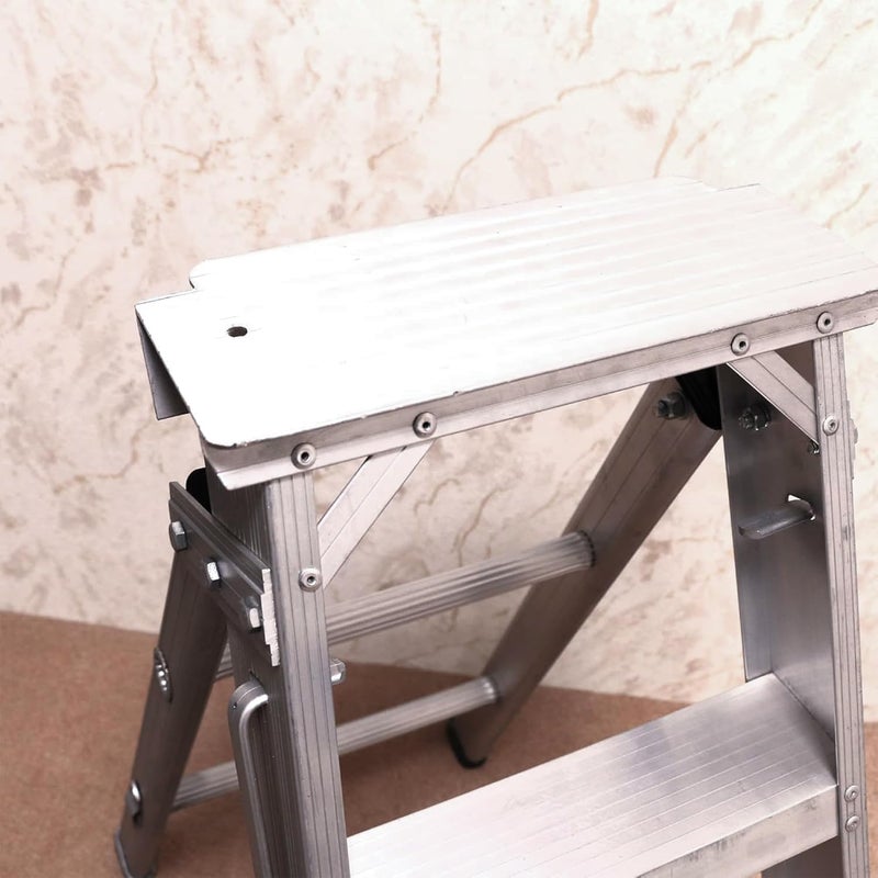 اي ام سي سلم ألومنيوم قابل للطي شديد التحمل من EMC مزود بأقدام مانعة للانزلاق - 3 درجات - Image 4